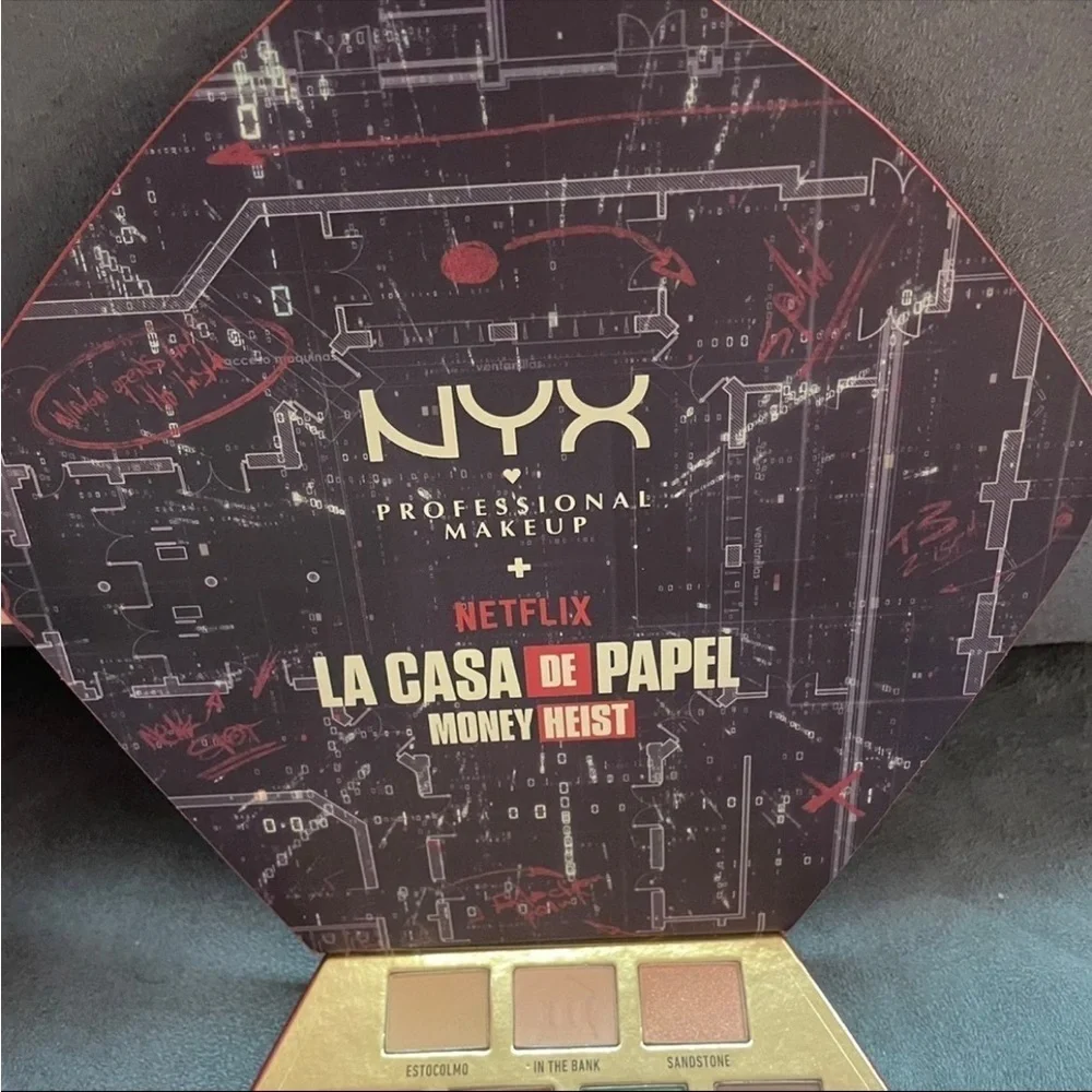 RARE NYX x Money Heist (La Casa de Papel) 32 Pan Mask Eyeshadow Palette